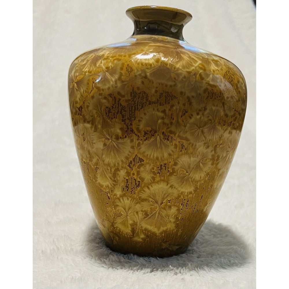 Jon Price Studio Art Pottery Crystalline Glaze Pink & Blue Vase ,Signed B-1-3898